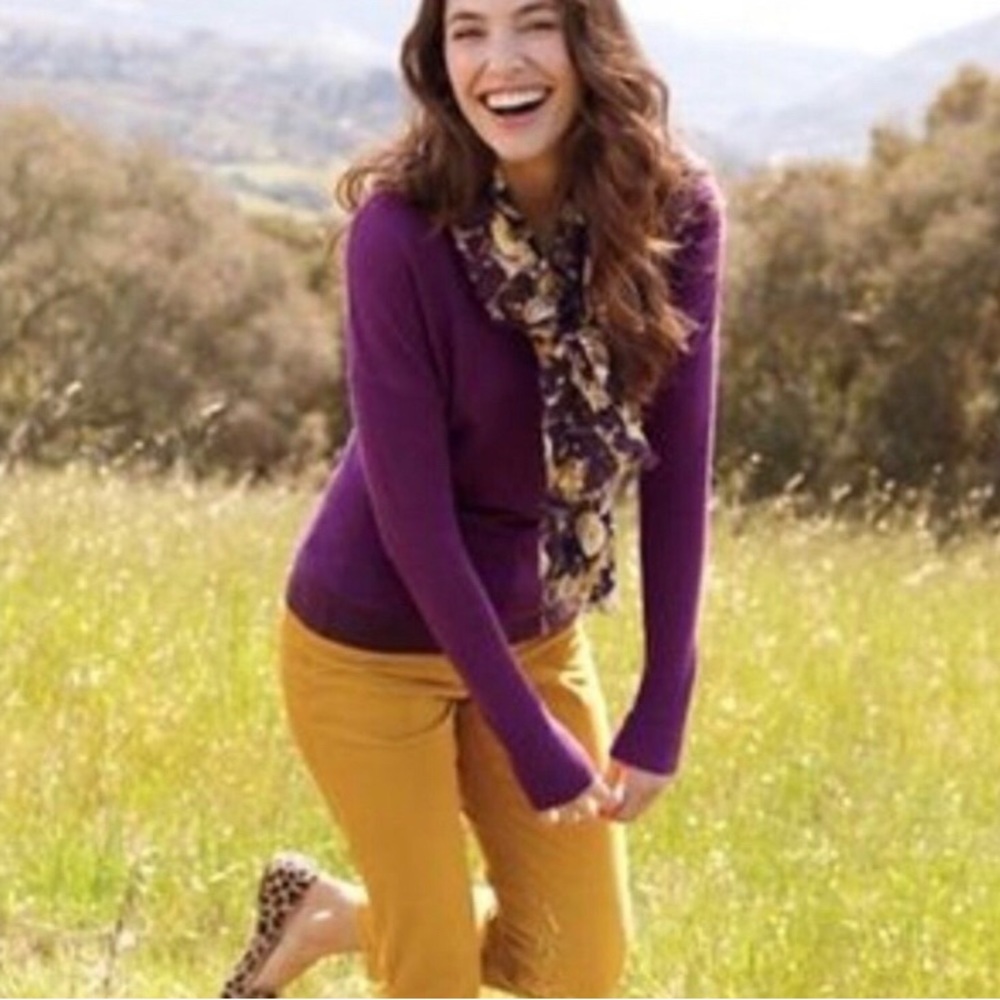 J crew matchstick gold coloured corduroy pants size 26s